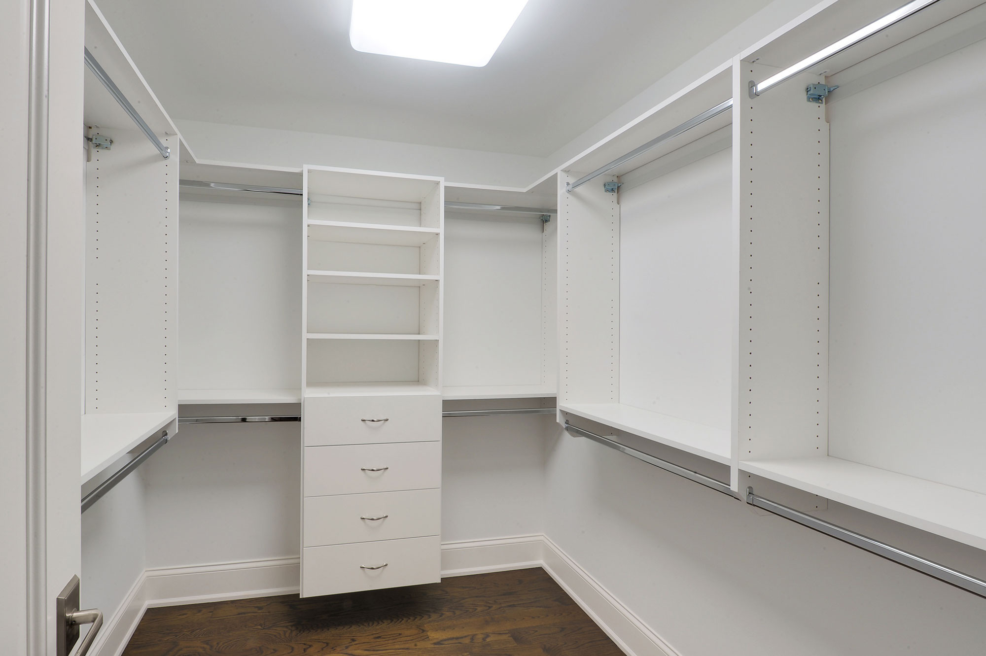 Master Bedroom Closet
 Custom Cabinets at Glenview Haus Chicago IL
