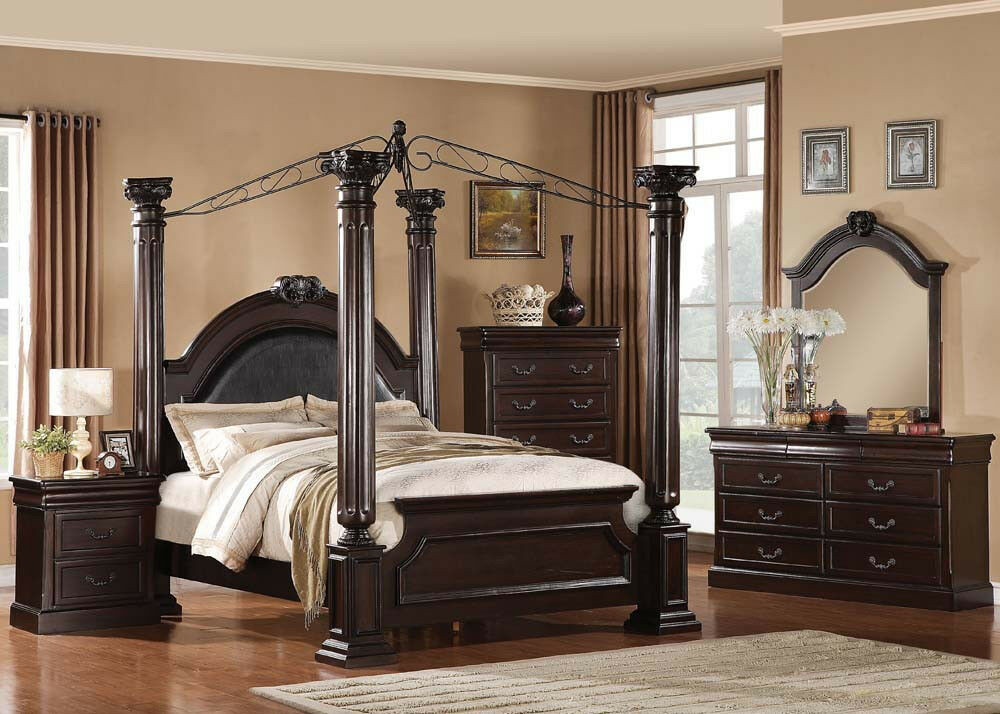Master Bedroom Sets King
 Traditional Bedroom Set Queen King Size 4pcs Master
