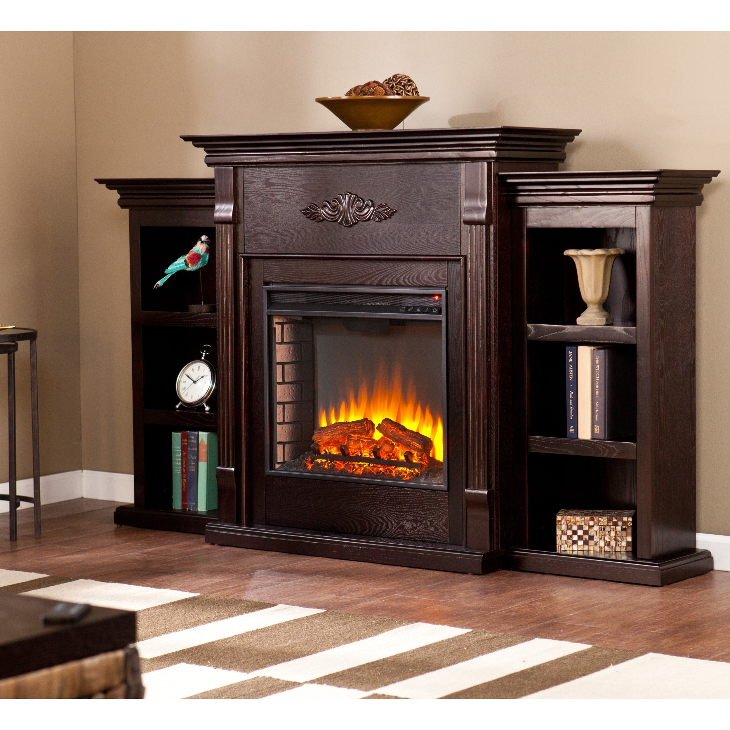 Media Center With Electric Fireplace
 70 Inch TV Stand With Fireplace Media Console Electric