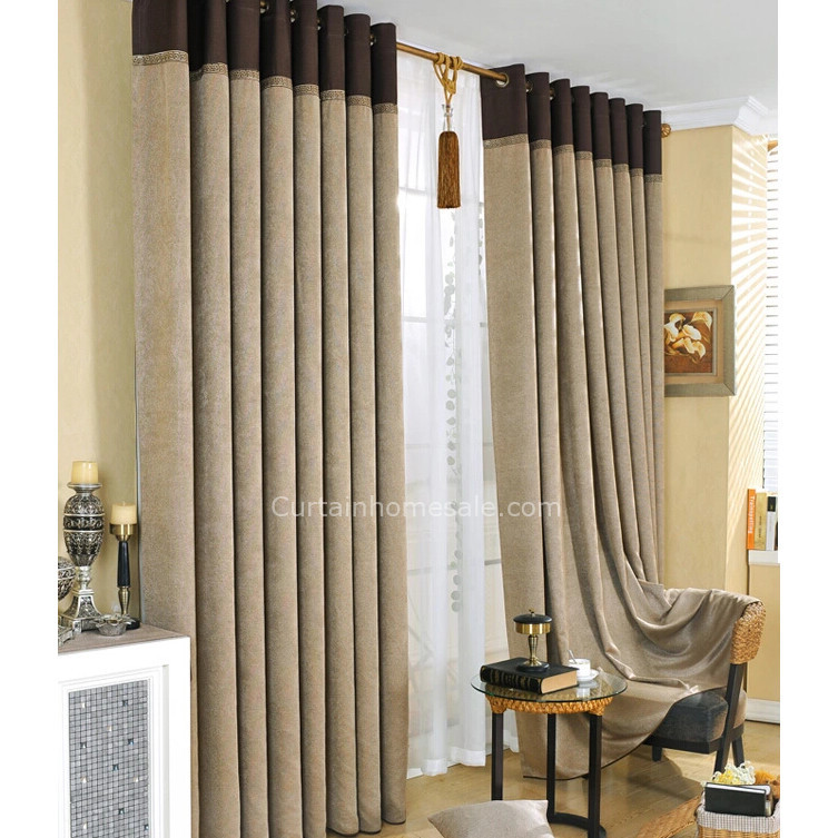 Mens Bedroom Curtains Awesome Casual Gray Polyester Thick thermal Blackout Curtain for