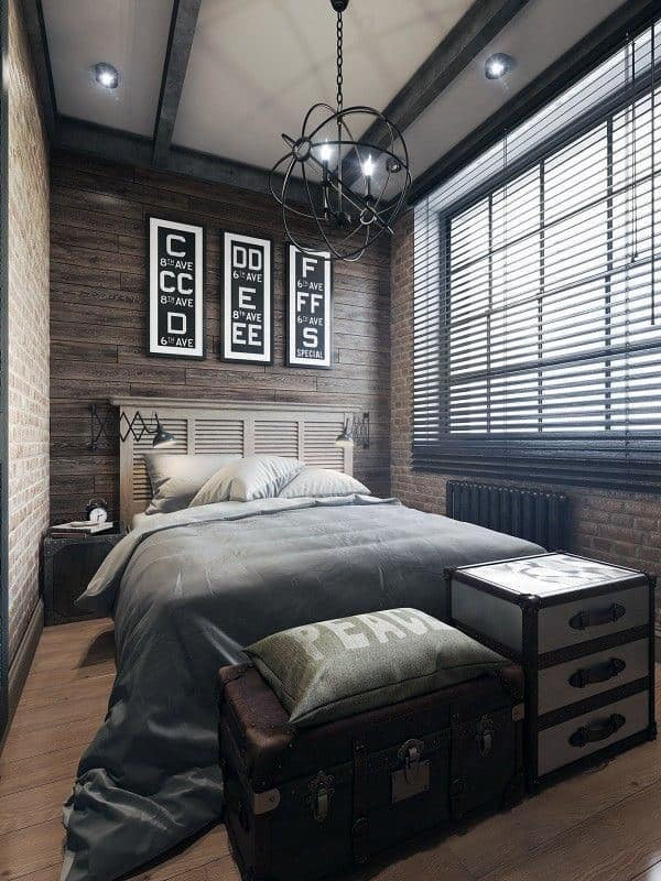 Mens Small Bedroom Ideas
 60 Men s Bedroom Ideas Masculine Interior Design Inspiration