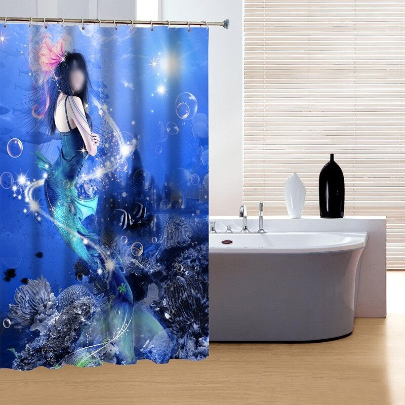 Mermaid Bathroom Decor
 Mermaid Underwater Ocean Shower Curtain Bathroom Decor