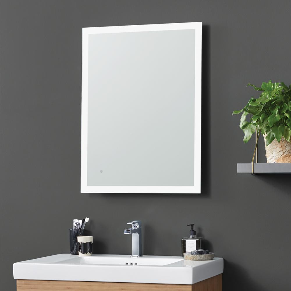 Metal Framed Bathroom Mirrors
 24" Webster Contemporary Metal Framed Bathroom Mirror with