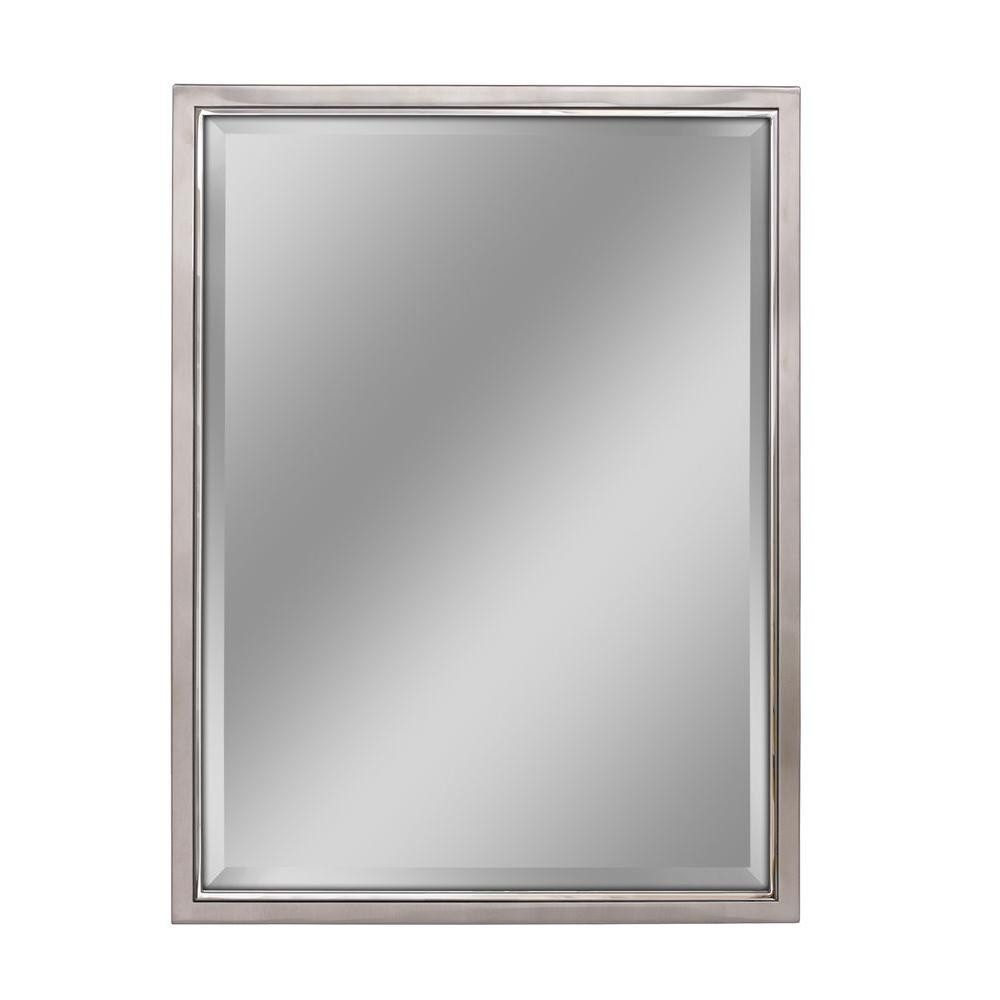 Metal Framed Bathroom Mirrors
 Deco Mirror 30 in W x 40 in H Classic Metal Framed Wall
