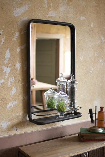 Metal Framed Bathroom Mirrors
 Metal Frame Pharmacy Mirror With Shelf Industrial by