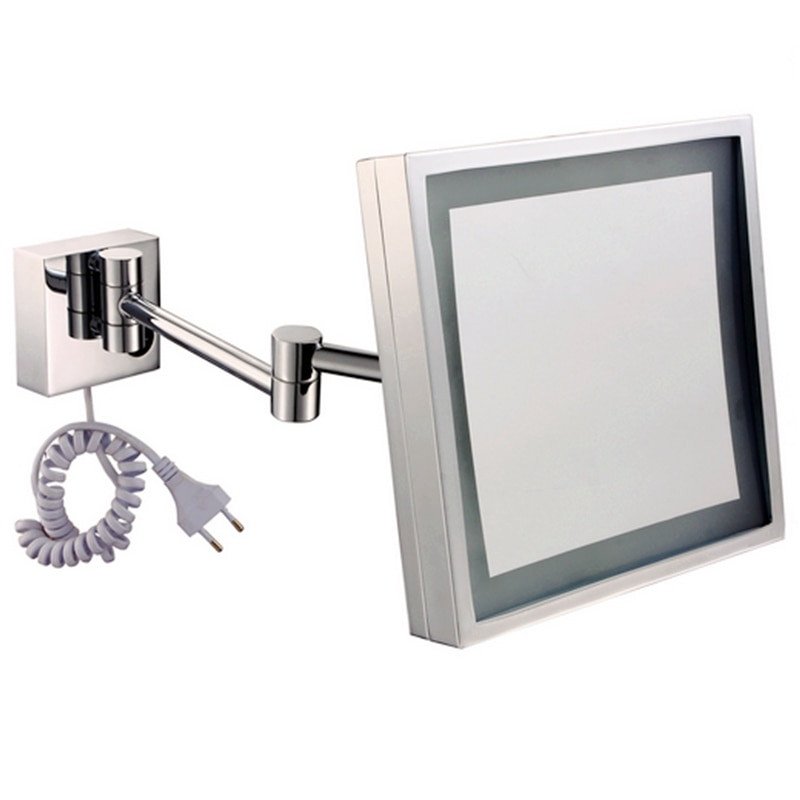 Metal Framed Bathroom Mirrors
 Highquality Folding Retractable Illuminated Bathroom