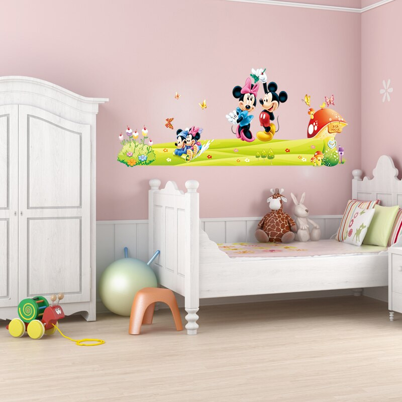 Mickey Mouse Room Decor For Baby
 ZooArts 60 90cm Cartoon Cute Mickey Mouse Minnie Vinyl