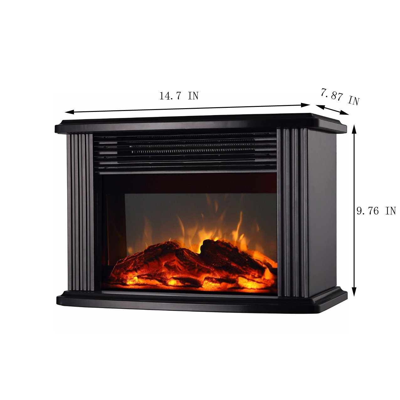 Mini Electric Fireplace Heater
 DONYER POWER 14" Mini Electric Fireplace Tabletop Portable