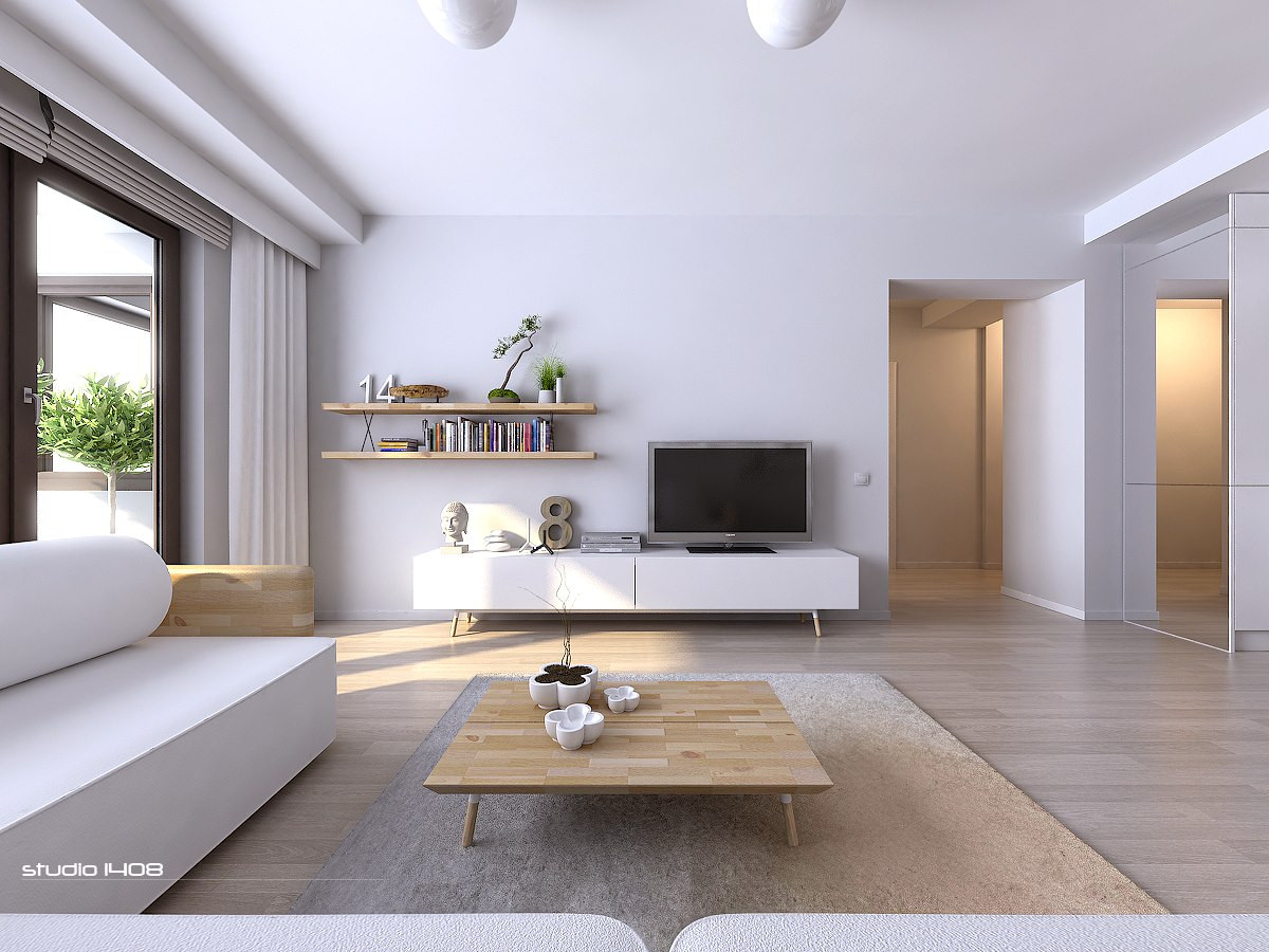 Minimalist Living Room Apartment
 Apartment Living for the Modern Minimalist