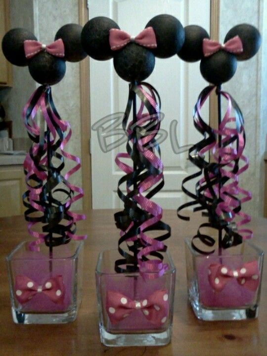 Minnie Mouse Baby Shower Decorations Ideas
 12 Minnie Mouse Pink Fillable Bottles Baby Shower Favors