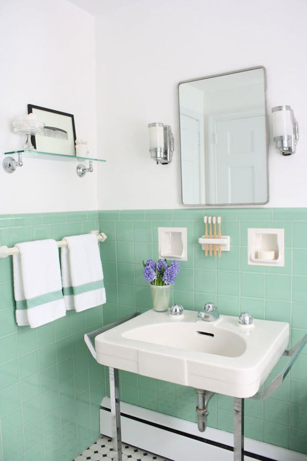 Mint Green Bathroom Decor
 40 mint green bathroom tile ideas and pictures