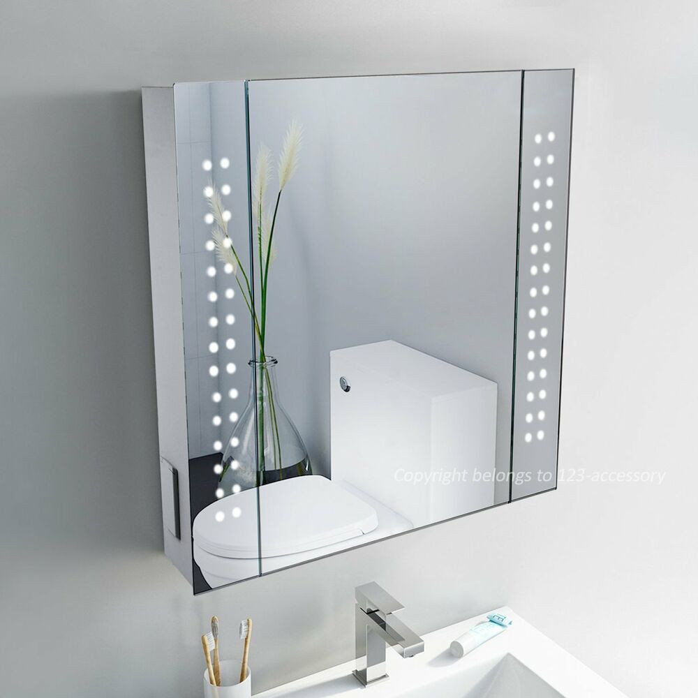 Mirror Bathroom Cabinet
 60 Led Demister Illuminated Bathroom Cabinet Mirror with