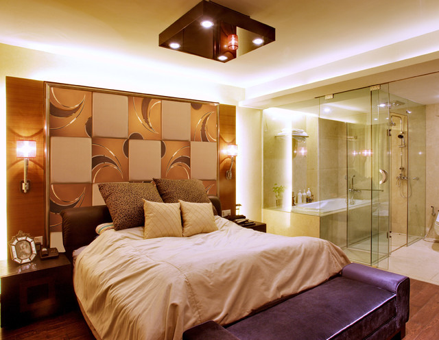 Mirrors For Bedroom Walls
 background wall mirror wall tiles Contemporary Bedroom