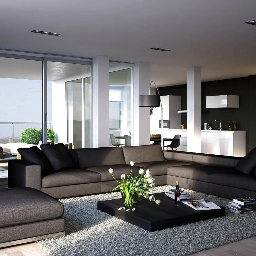Modern Apartment Living Room
 15 Attractive Modern Living Room Design Ideas