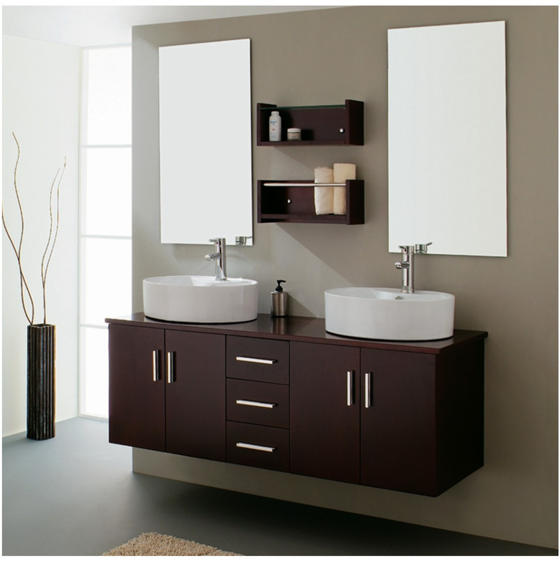 Modern Bathroom Cabinets
 Modern Bathroom Vanity Milano III