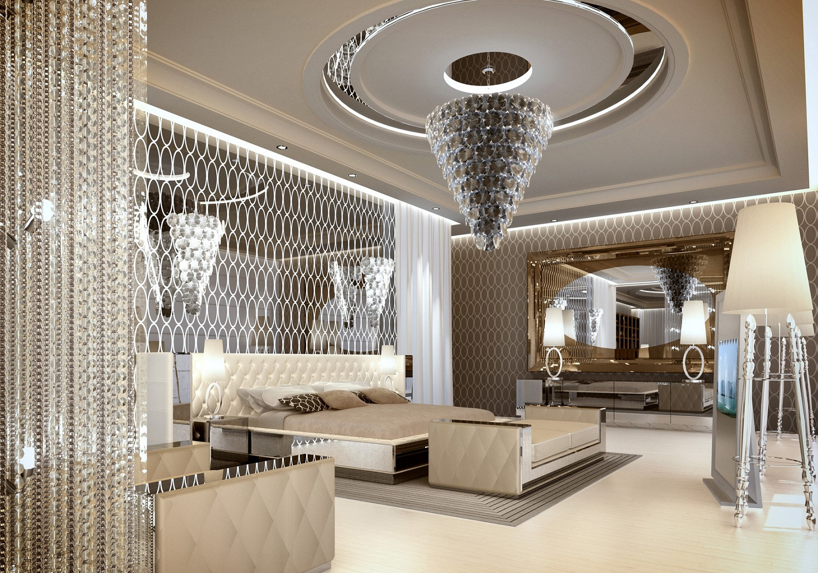 Modern Bedroom Chandeliers
 15 Luxury Bedrooms With Magnificent Chandeliers