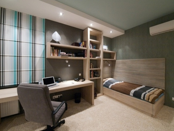 Modern Bedroom Desk
 20 Modern teen boy room ideas – useful tips for furniture