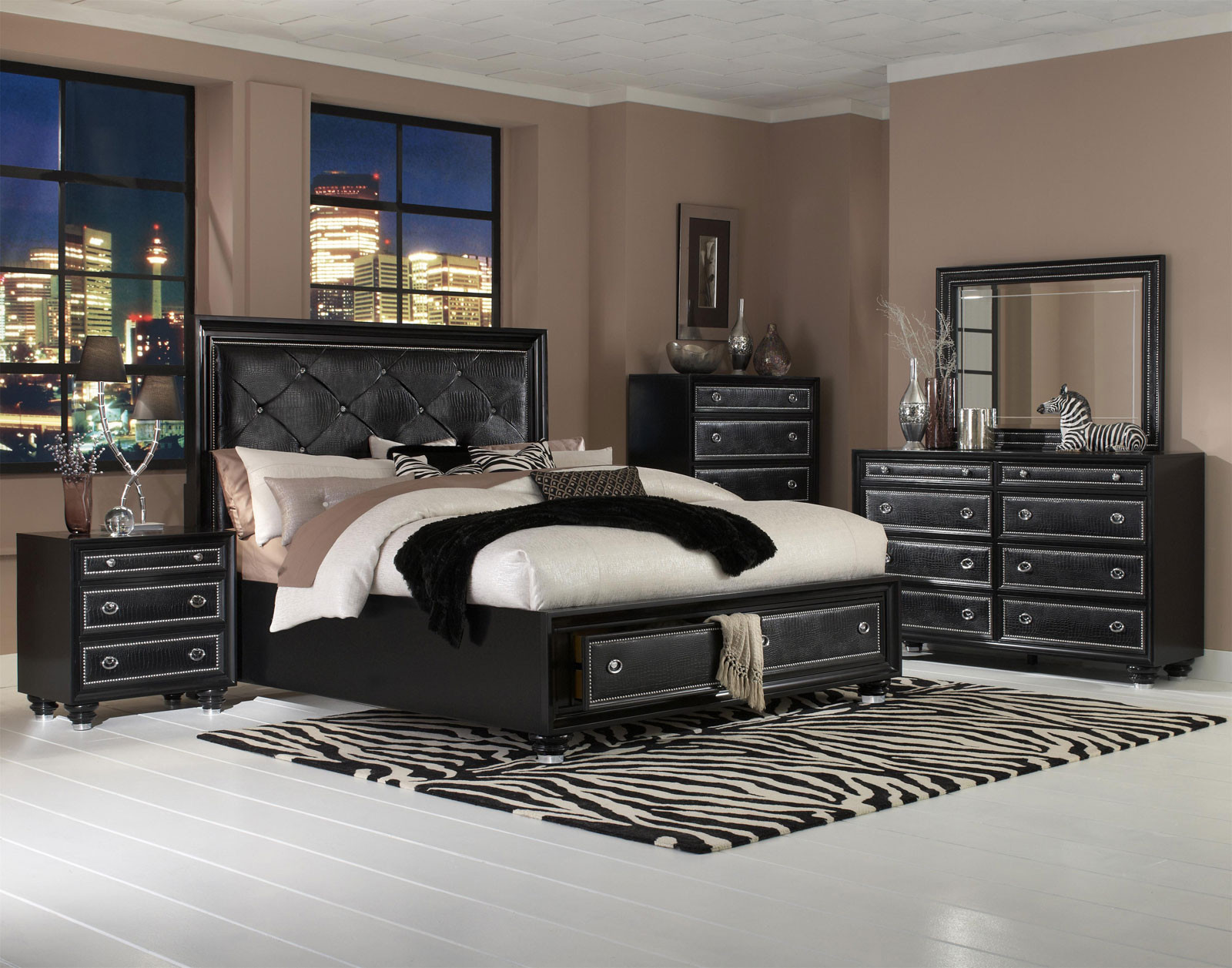 Modern Black Bedroom Set
 Black Bedroom Furniture For The Elegant Sense Amaza Design