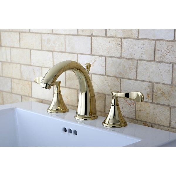 Modern Brass Bathroom Faucet
 Shop Modern Polished Brass Widespread Bathroom Faucet