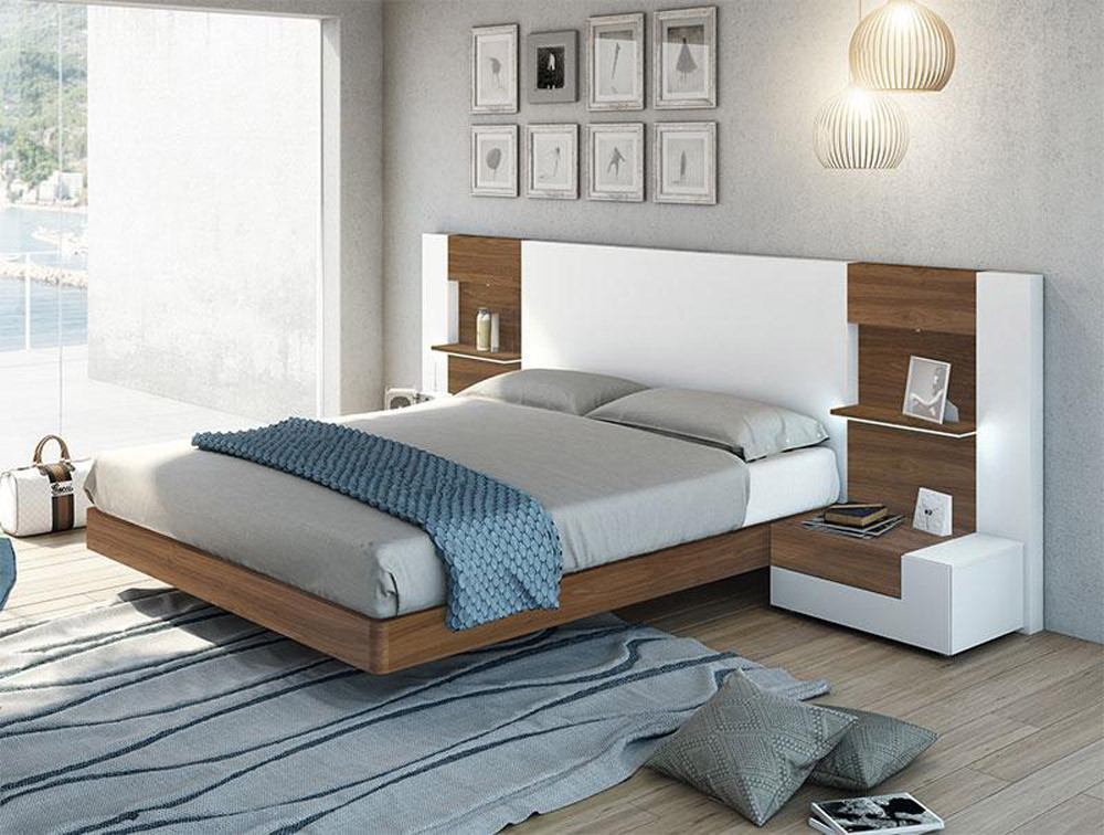 Modern Double Bedroom Designs
 Elegant Wood Luxury Platform Bed with Drawers El Paso