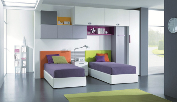 Modern Double Bedroom Designs
 modern kids double bed ideas