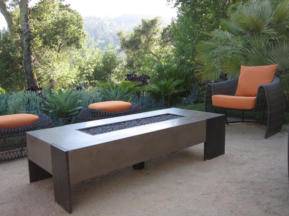 Modern Firepit Table
 Sumptuous gel fuel fireplacein Patio Contemporary with