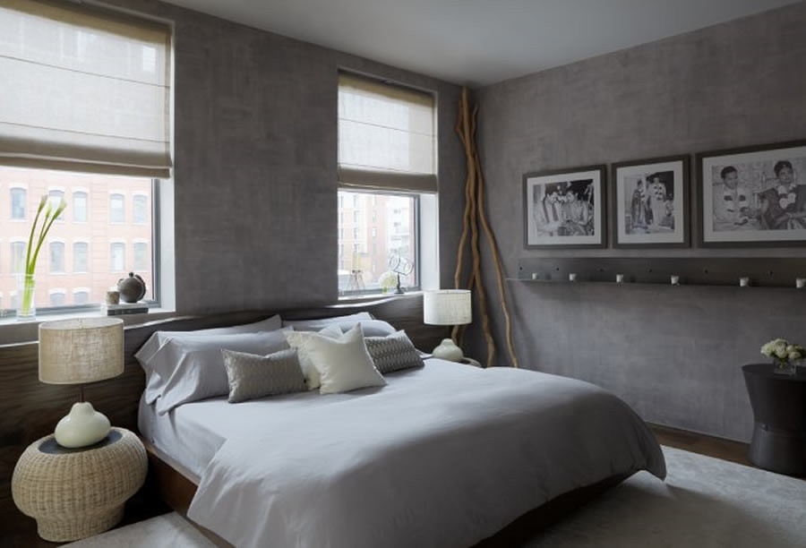 Modern Grey Bedroom
 Ton of Bedroom Inspiring Ideas