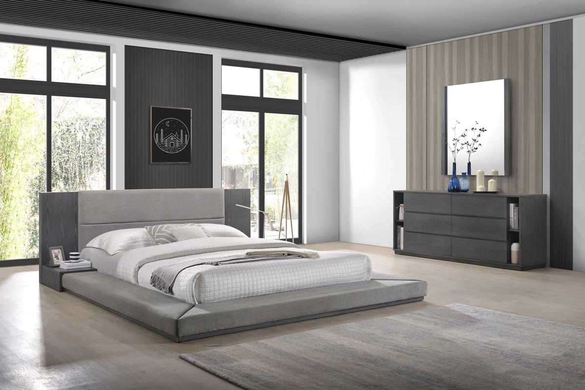 Modern Grey Bedroom
 Nova Domus Jagger Modern Grey Bedroom Set