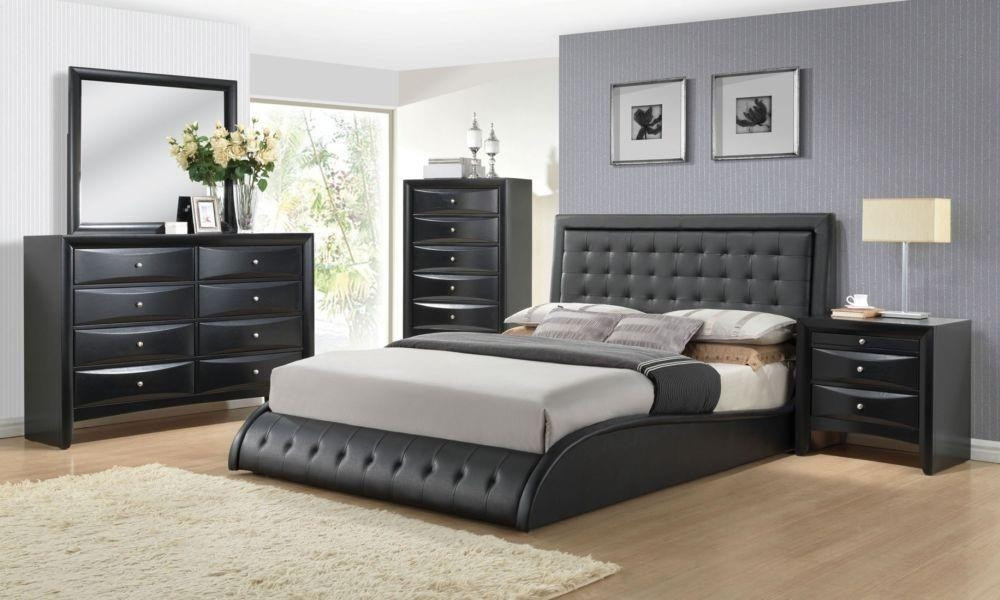 Modern King Bedroom Sets
 Tirrel Black Modern Bedroom Set