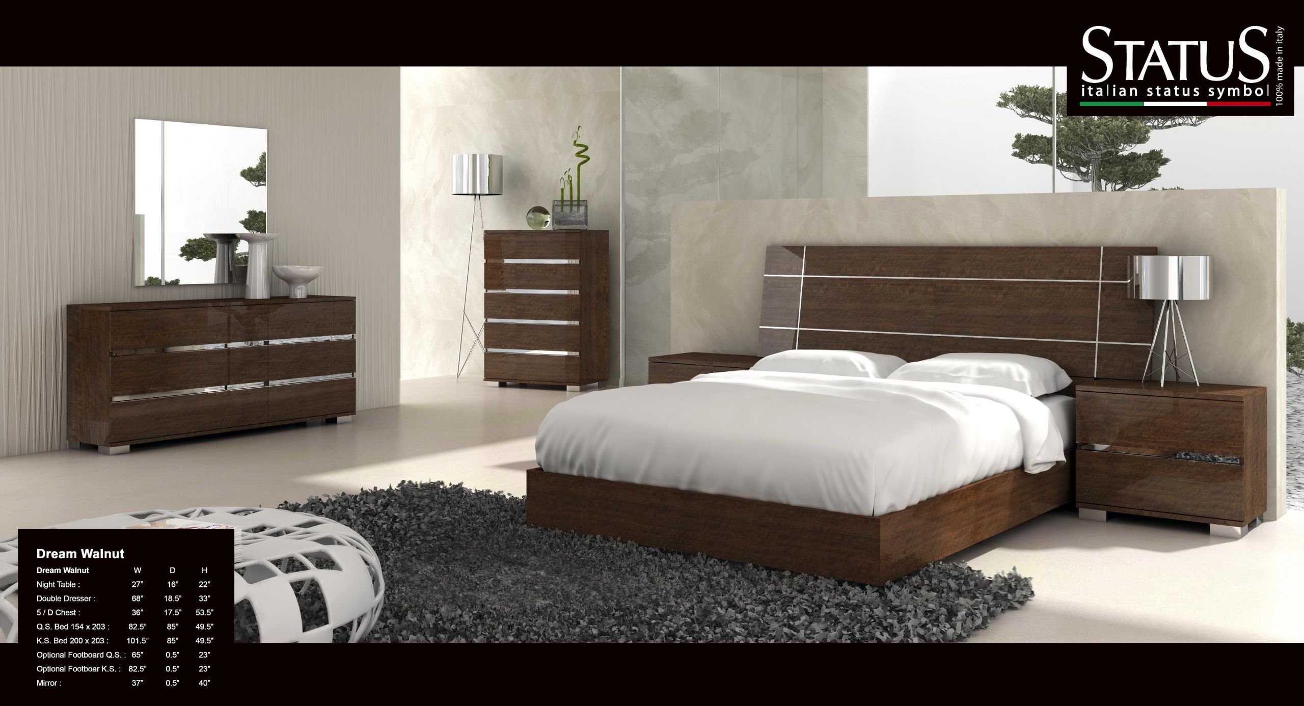 Modern King Bedroom Sets Best Of Dream King Size Modern Design Bedroom Set Walnut 5 Pc Bed