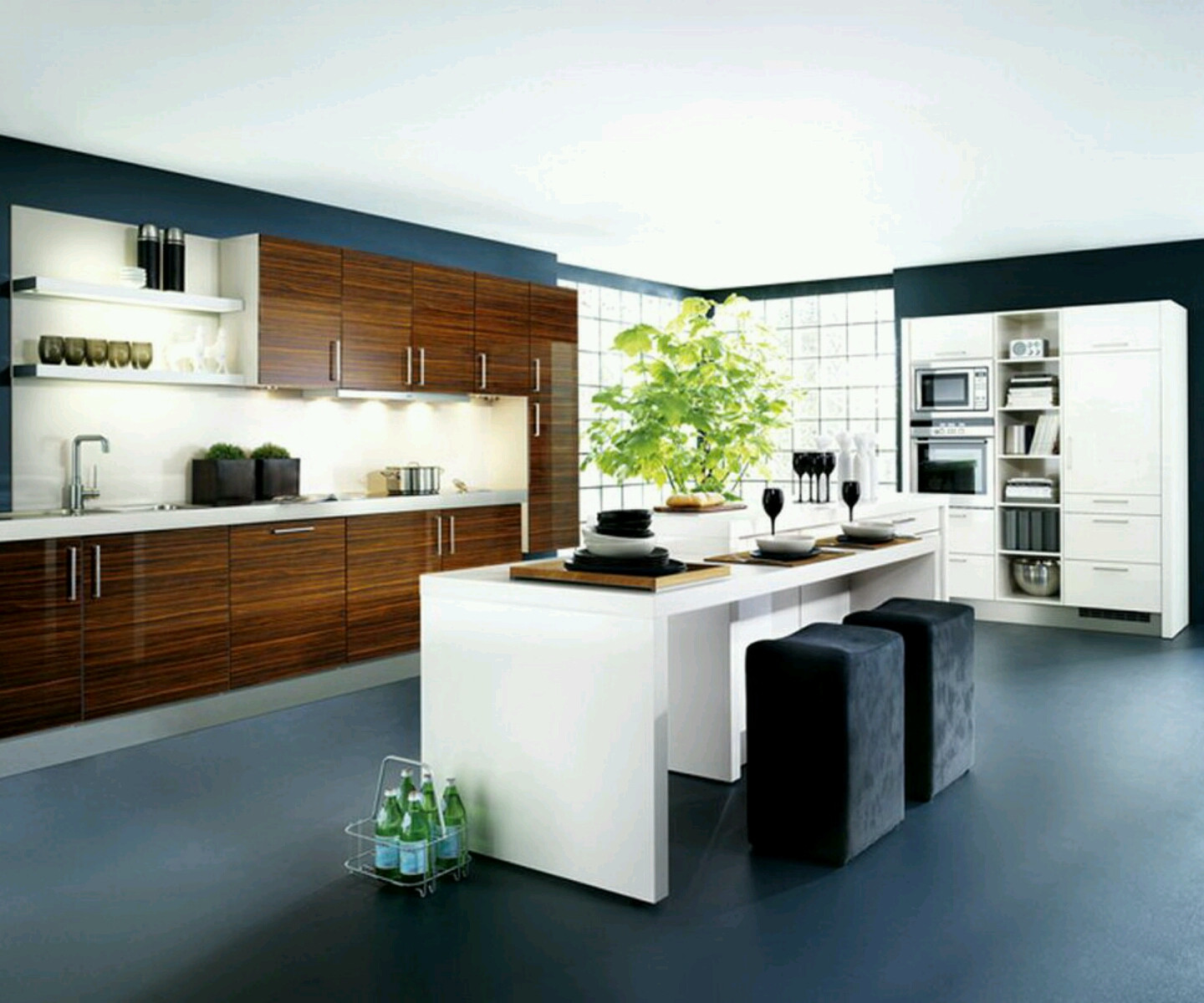 Modern Kitchen Design Ideas
 New home designs latest Kitchen cabinets designs modern