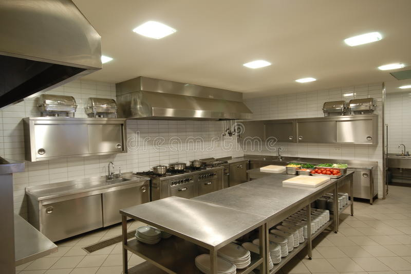 Modern Kitchen Restaurant Luxury Modern Kitchen In Restaurant Stock Image Of