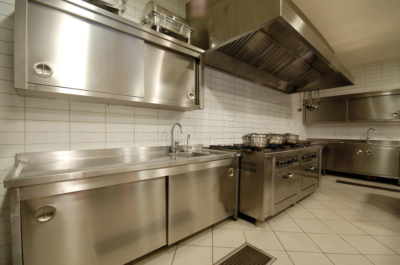 Modern Kitchen Restaurant
 Modern Kitchen In Restaurant Stock Image Image of