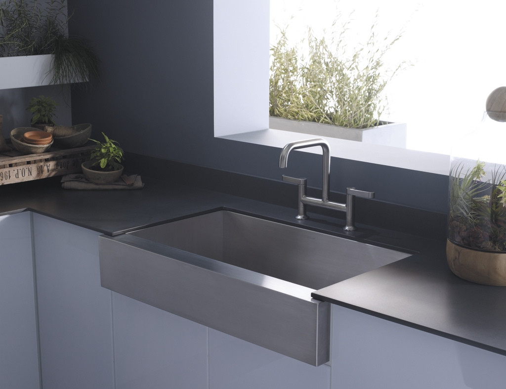 Modern Kitchen Sink
 Cupboards Kitchen and Bath Apron Sink Trends Kohler