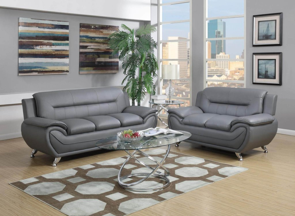 Modern Living Room Furniture Sets
 Grey Contemporary Living Room Set