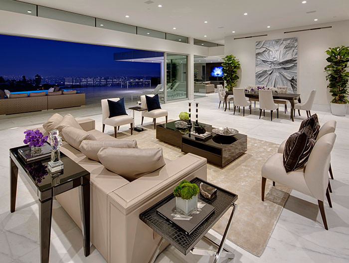 Modern Mansion Living Room
 Carla Ridge Residence Spectacular Beverly Hills mega