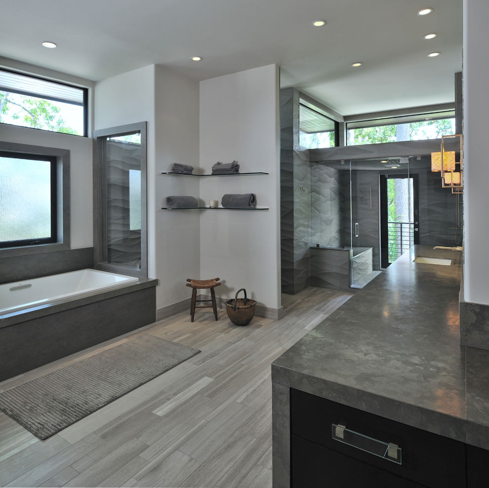 Modern Master Bathroom Ideas
 22 Stylish Grey Bathroom Designs Decorating Ideas