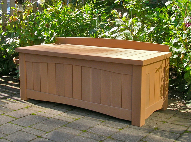 Modern Outdoor Storage Bench
 Garden Storage Bench Contemporary Outdoor Benches