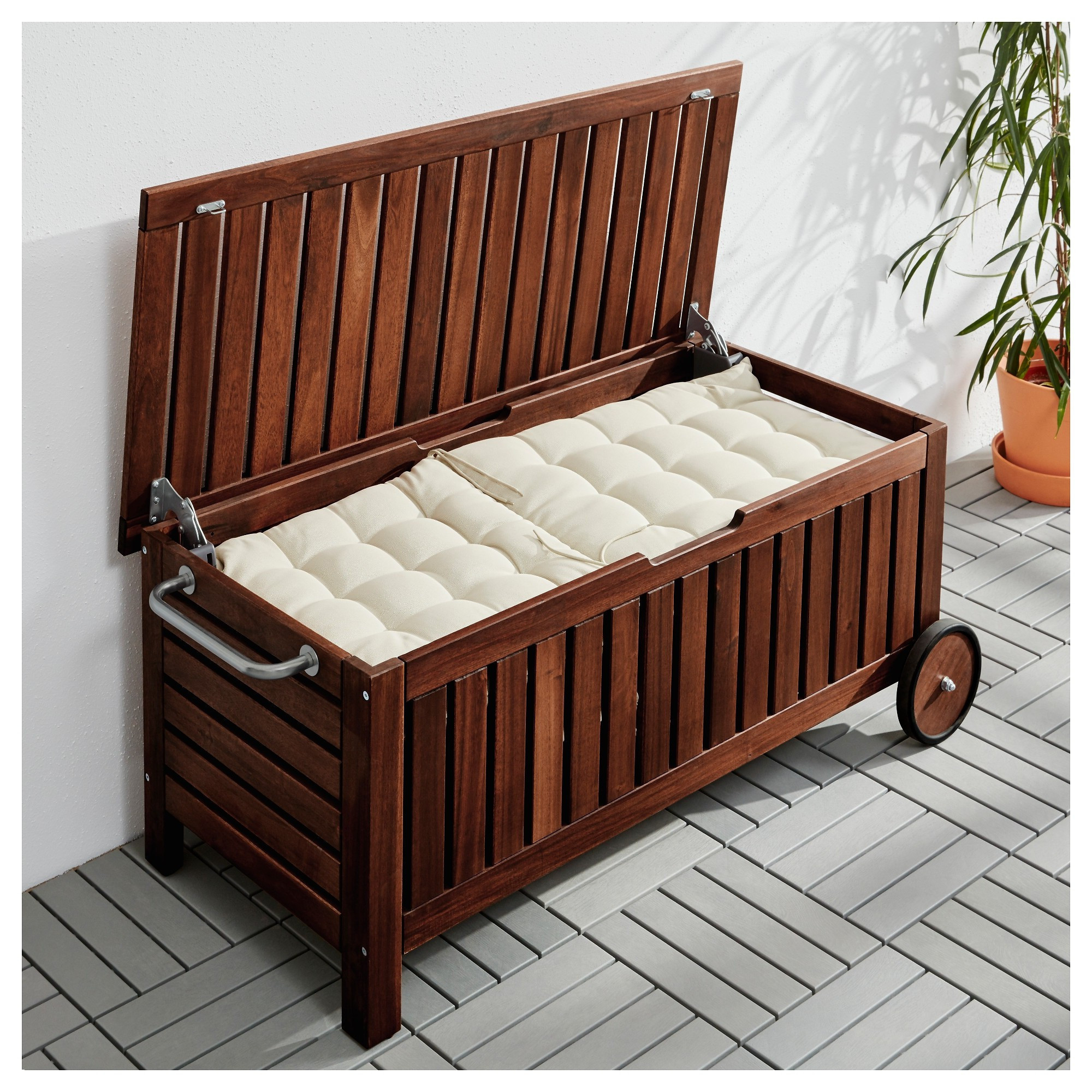 Modern Outdoor Storage Bench
 Outdoor Storage Seat Garden Solutions Furniture Cushion