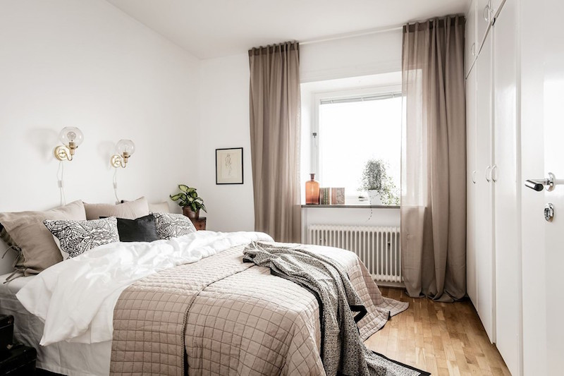 Modern Vintage Bedroom
 Modern vintage interior design in Swedish apartment
