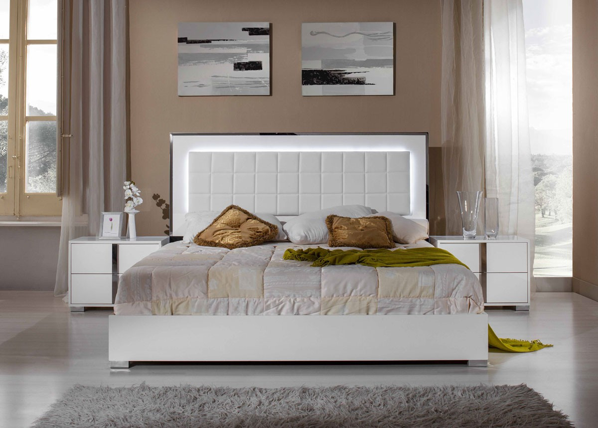 Modern White Bedroom Set
 Modrest San Marino Modern White Bedroom Set