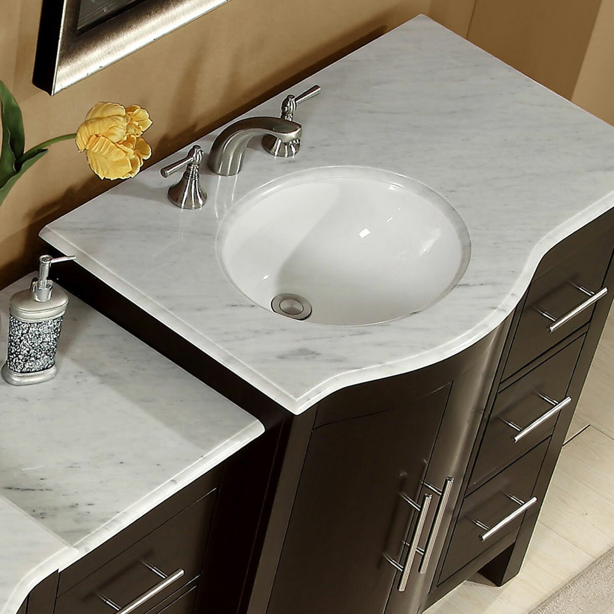 Modular Bathroom Vanity
 Silkroad Exclusive 53 5" Single Sink Lavatory Cabinet