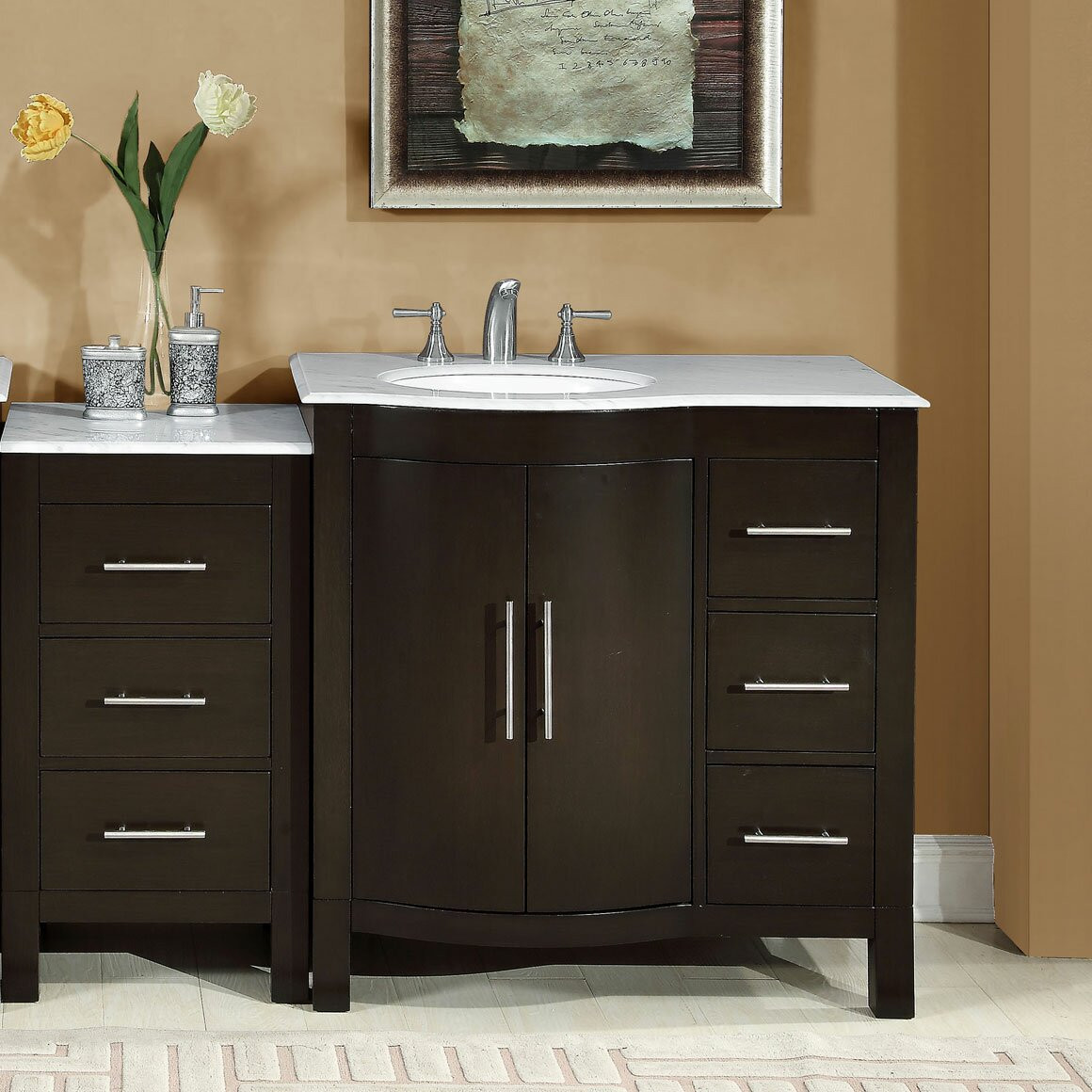 Modular Bathroom Vanity Inspirational Silkroad Exclusive 53 5&quot; Single Sink Lavatory Cabinet