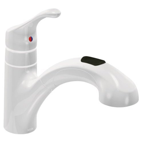 Moen White Kitchen Faucets
 Moen W Renzo White Pullout Kitchen Sink Faucet NEW
