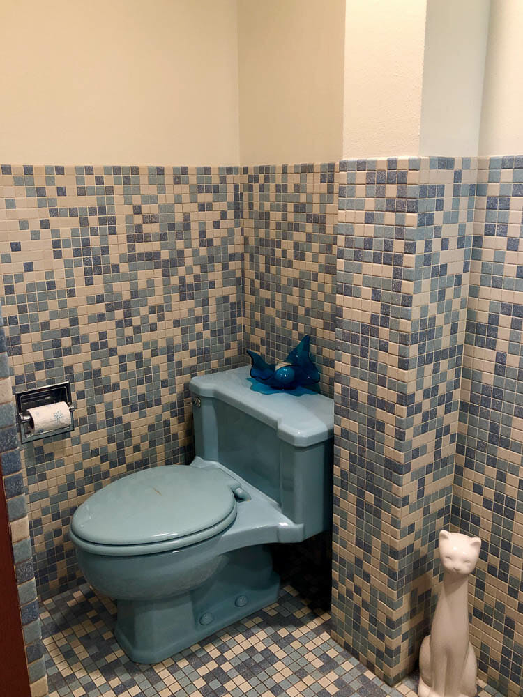 Mosaic Bathroom Tile
 Mosaic bathroom tiles 3 unique designs in Kim s 1962 house
