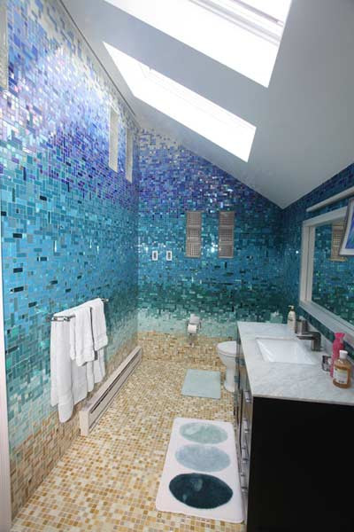 Mosaic Bathroom Tile
 Glass Tile Bathroom s at Susan Jablon