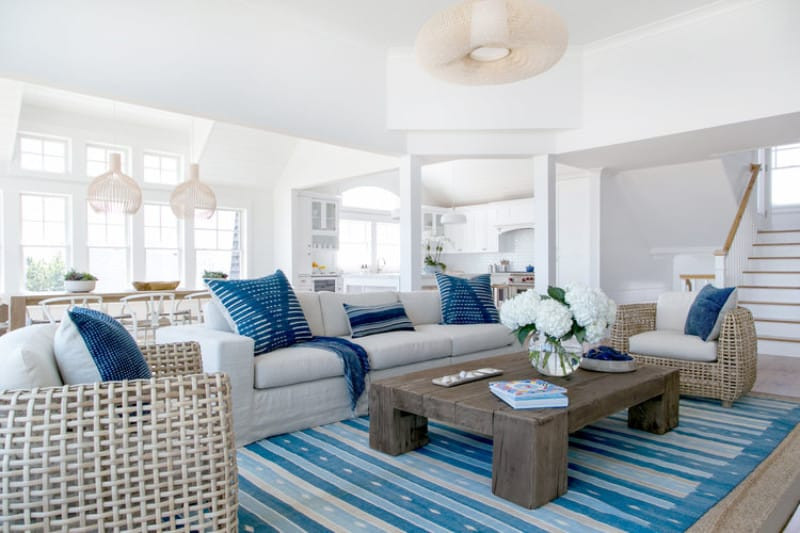 Nautical Rugs For Living Room
 65 Beach Living Room Ideas s