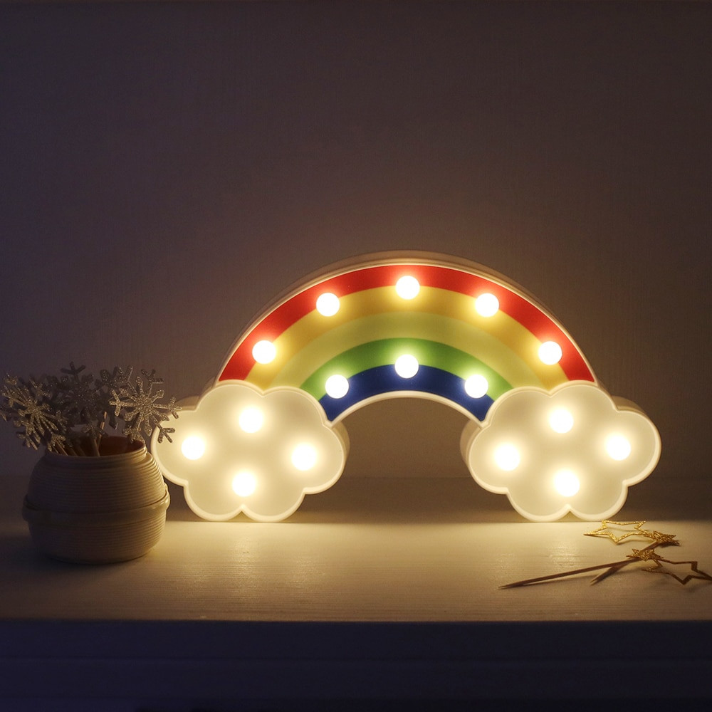 Nightlight For Kids Room
 Aliexpress Buy Night Light Rainbow Wall Lamps