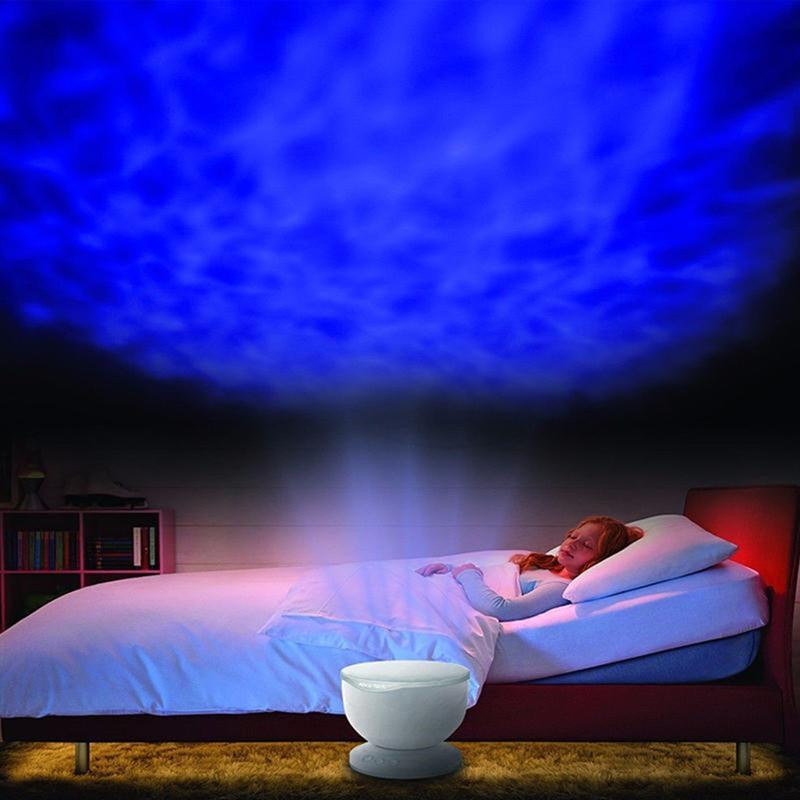 Nightlight For Kids Room
 Ocean Wave LED Night Mood Light Lamp Projector For Kids