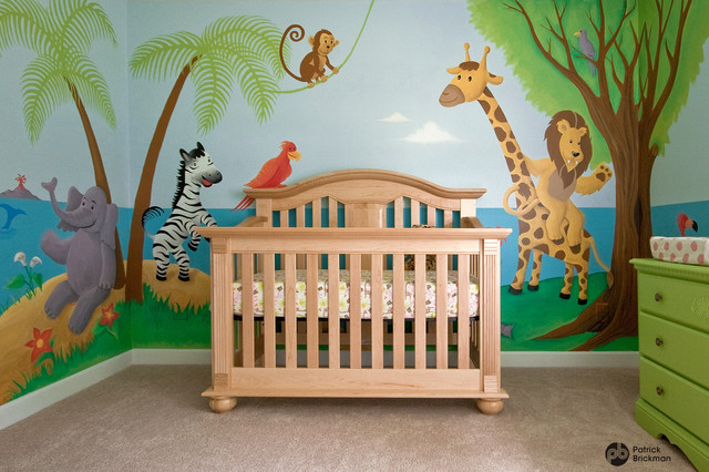 Noah Ark Baby Room Decor
 Nursery Mural Noah s Ark Jungle Animals Eclectic